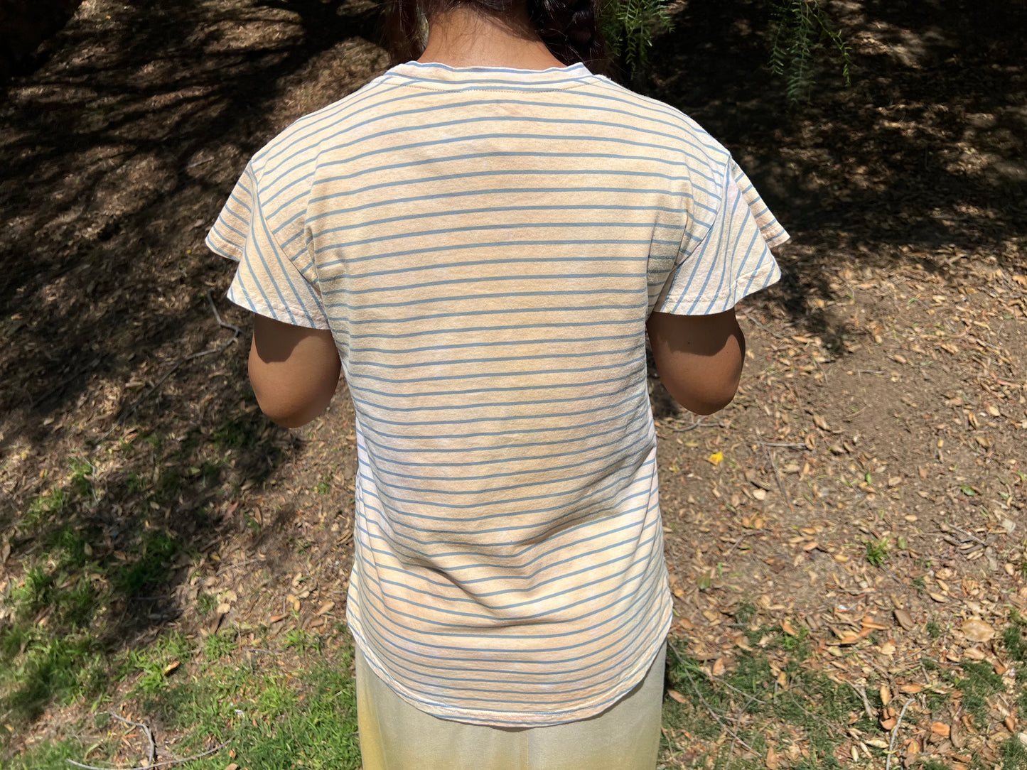 T-shirt with short flair sleeves